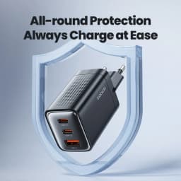 Toocki 65W GaN USB Charger Type C QC4.0 PD3.0 PPS Fast Charging for iPhone 16 15 14 Samsung 24 S23 Xiaomi Huawei Realme Laptop