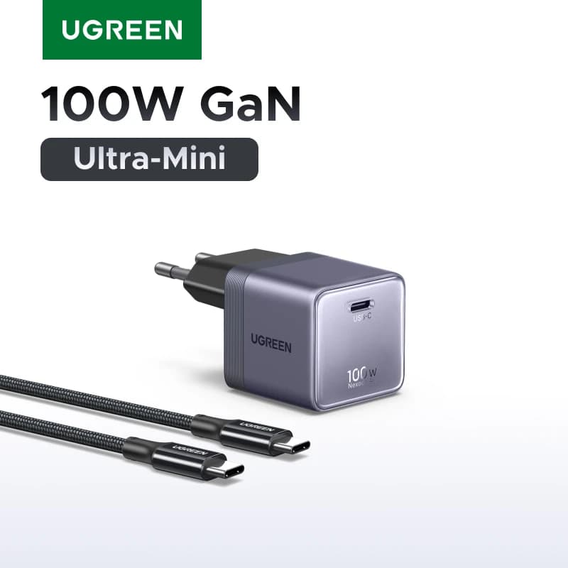 【Ultra Mini】UGREEN Nexode Air 100W 65W GaN Charger AVS PPS PD3.0 For Macbook ProAir Laptop iPhone 17 16 SamsungS26 iPad Tablet