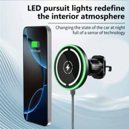 30W Car Charger, Auto-Lock Wireless Fast Charging Phone Mount, Secure Car Charging Dock for iPhone 12 13 14 15 16 17 Xiaomi