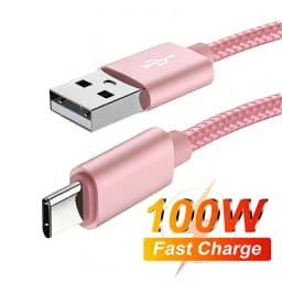 USB Type C Braided Cable For iPhone 15 16 17 Pro Max Fast Charging Data Cable For Samsung Xiaomi Redmi POCO Huawei Honor OnePlus