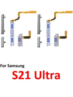 For Samsung Galaxy S21 Ultra 5G G998 Phone Power Volume Button On Off Up Down External Key Internal Flex Cable Replacement Parts