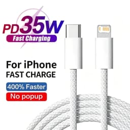 3PCS 35W PD Fast Charging Braided Cable For iPhone 11 12 13 Mini 14 Pro Max X XR XS Max 8 14 Plus Rapid Charge USB C Data Cables