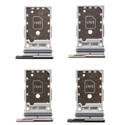 For Samsung Galaxy S23 Ultra S918 S918B Phone New Housing Chip SIM Card Tray Slot Holder Pocket Parts Single Dual SIM Black