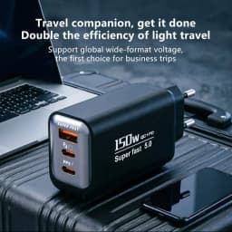 Oneplus 150W EU/US/UK Plug Ultra Fast Charging 3-ports PD USB Type-C Qc 3.0 Super Charge Wall Adapter For Iphone Samsung