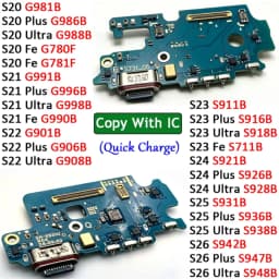 USB Charge Port Dock Connector Charging Board Flex Cable For Samsung S20 S21 S22 S23 S24 S25 S26 Plus Ultra Fe Edge 4G 5G
