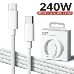 1PCS 240W PD USB-C to USB C Fast Charger Cable For Apple iPhone 17 Pro Max 18 Pro Max 16 15 14 13 12 11 X Type C Quick Charging