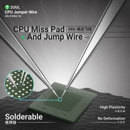 2UUL FX-002S 0.02mm 100m CPU Silver Jumper Wire High Conductivity for Phone PCB BGA Motherboard Repair Flying Wire
