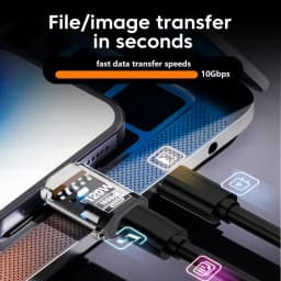 120W Super Fast Charging USB3.2 Connectors USB A To Type C Male To Female Adapters 10Gbps High-speed Data Transfer Converters