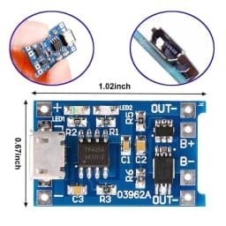 1-20Pcs Type C/Micro USB Charging Board Connector Plug for 18650 Lithium Battery USB C 5V 1A Charger Module With Protection