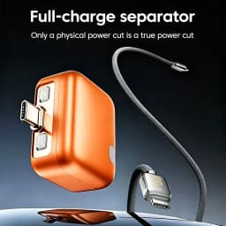 Type-C 140W Physical-Disconnect Separator Phones Full Charge Auto Power Cut Off Charger Adapter Battery Overcharge Protection