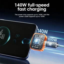 Type-C 140W Physical-Disconnect Separator Phones Full Charge Auto Power Cut Off Charger Adapter Battery Overcharge Protection