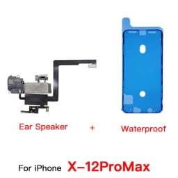 Ear Speaker With Flex Cable For iPhone X XR XS 11 12 Mini Pro Max Top Front Loud Speaker Screen Waterproof Adhesive Replacement
