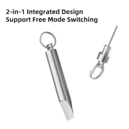 2-in-1 SIM Card Ejector Keychain Aluminum Alloy Box Opener Portable Screwdriver Mini Unpacking Tool for Phone