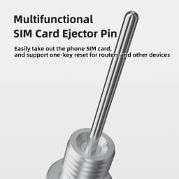 2-in-1 SIM Card Ejector Keychain Aluminum Alloy Box Opener Portable Screwdriver Mini Unpacking Tool for Phone