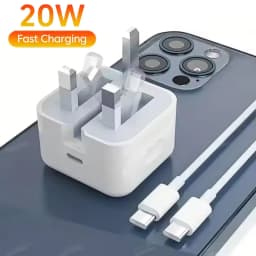 UK USB C Charger Charge PD 20W Foldable Type C Fast Charging Travel Wall Charger Power Adapter For iPhone 17 16 15 Pro Max