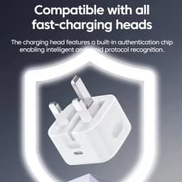 UK USB C Charger Charge PD 20W Foldable Type C Fast Charging Travel Wall Charger Power Adapter For iPhone 17 16 15 Pro Max