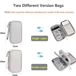 Travel Cable Bag Portable Digital Storage Pouch Charger Data Cable USB Bag Organizer Waterproof Electronic Accessory Storage Bag