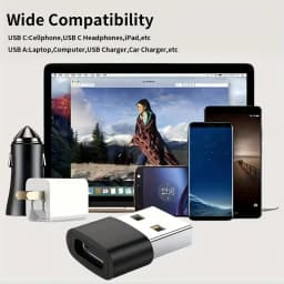 USB C OTG Optional (10 Sets) (8 Sets)/USB C OTG to C Adapter/Mini to C/Micro to C/Multi-Adapter for Smartphones, Laptops, Camer