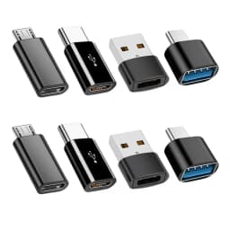 USB C OTG Optional (10 Sets) (8 Sets)/USB C OTG to C Adapter/Mini to C/Micro to C/Multi-Adapter for Smartphones, Laptops, Camer