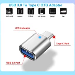 NNBILI Converters USB3.0 to Type C Male Adapter USB A to USBC Connector OTG Type C Car Charging Adapter for MacBook Mobile Phone