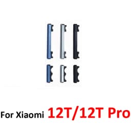 Phone Power Volume Button For Xiaomi MI 12T Pro New On Off Up Down Key Internal Flex Cable Repair Part For Xiaomi 12T