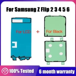 For Samsung Galaxy Z Flip 4 5 6 2 3 Full Sets Sticker Front Inner Screen LCD +Back Cover Waterproof Adhesive Glue Tape