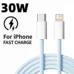 PD 30W Fast Charger For iPhone 14 13 12 11 X XR XS 8 Pro Max Plus Mini iPad Air Fast Charging Cable USB C to Lightning Durable