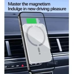 Magnetic Car Wireless Charger Mount 15W Fast Charging For iPhone 12 13 14 15 16 Samsung Qi Phone 360 Rotation Vent Clip No Cable