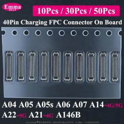 40Pin Charging FPC on MainBoard For Samsung A14 A07 A06 A05 A05S A04 A146B A22 5G A21 4G FPC Connector Port