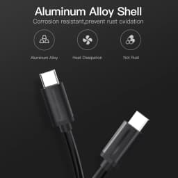 PD 65W USB Type C To Type C Cable USB C PD Fast Charging Wire Cord For Macbook Samsung Xiaomi USB C Cable 0.3m/0.5/1m/1.5m/2m