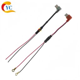 Rider Bracket Type-C Angled Charging Jst Male-Female Connector Cable 90-Degree USB Plug Motorcycle Electric Vehicle Dedicated Tail Plug Cable with Magnetic Clip