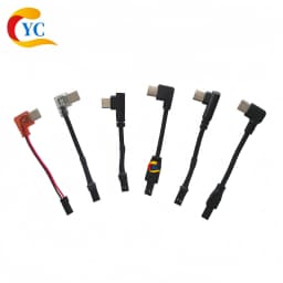 Rider Bracket Type-C Angled Charging Jst Male-Female Connector Cable 90-Degree USB Plug Motorcycle Electric Vehicle Dedicated Tail Plug Cable with Magnetic Clip