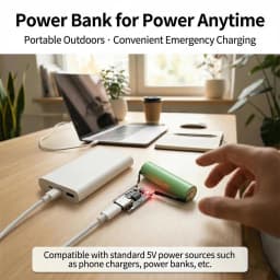 Universal USB Type C Charging Board 3.7V Lithium Battery Charger Board Over Module with Protection Circuit Connectors