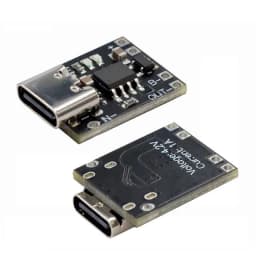 Universal USB Type C Charging Board 3.7V Lithium Battery Charger Board Over Module with Protection Circuit Connectors