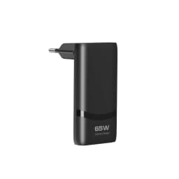 65W GaN 2-port Flat USB-C Wall Charger With USB C Fast Charging Ultra-thin Foldable Plug Suitable For iPhone Xiaomi Samsung