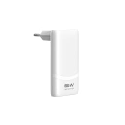 65W GaN 2-port Flat USB-C Wall Charger With USB C Fast Charging Ultra-thin Foldable Plug Suitable For iPhone Xiaomi Samsung