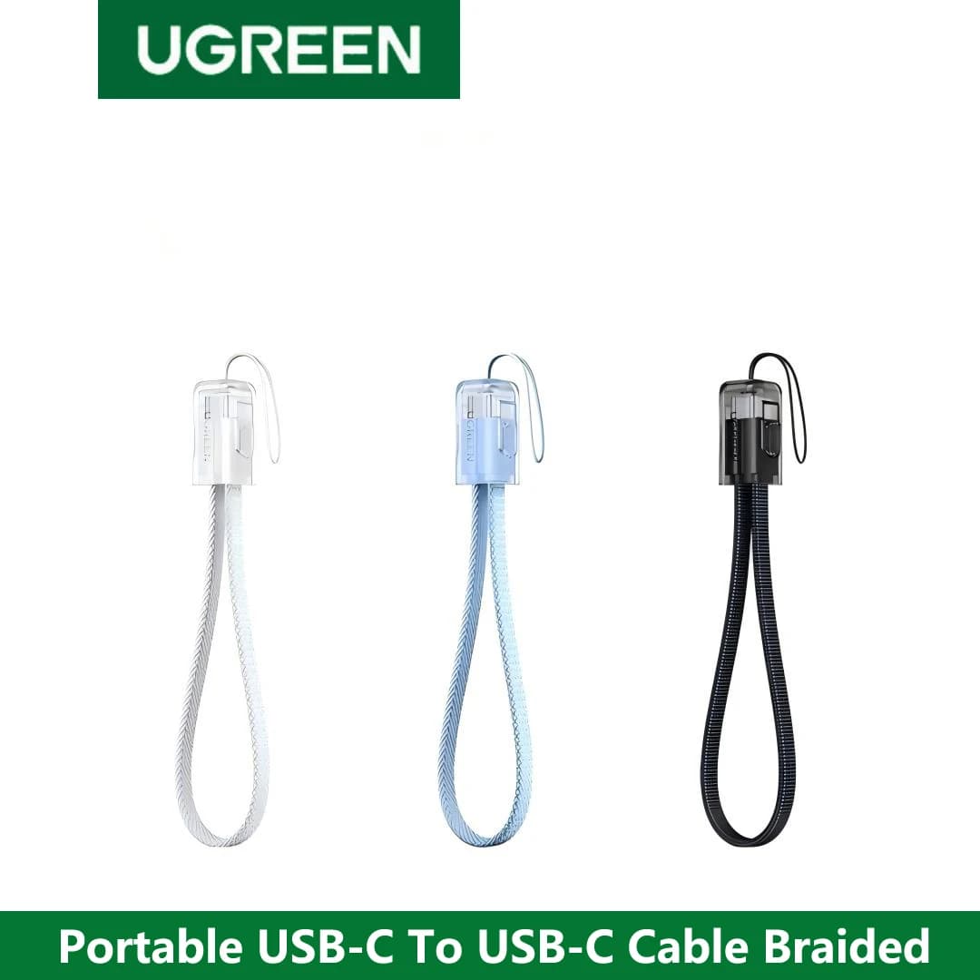 UGREEN Portable Lanyard USB Type C To Type C Cable PD Fast Charging Data For Apple iPad iPhone 17 16 Mobile Phone Tablet Android
