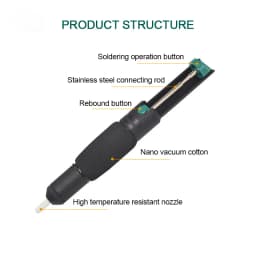 Plastic Powerful Desoldering Pump Suction Tin Vacuum Soldering Iron Desolder Gun Soldering Sucker Pen Removal Hand Welding Tools