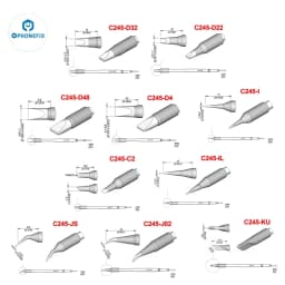 C245 Series Soldering Iron Tips JBC C245911/741/908/907 Soldering Iron Repair PCB IC Tools Universal T245 Handle