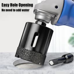 1Pc M10 6-100mm Diamond Brazed Core Dry Drill Bit For Porcelain Tiles Marble Glass Granite Hole Saw Cutter Cutting