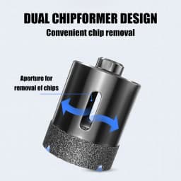 1Pc M10 6-100mm Diamond Brazed Core Dry Drill Bit For Porcelain Tiles Marble Glass Granite Hole Saw Cutter Cutting