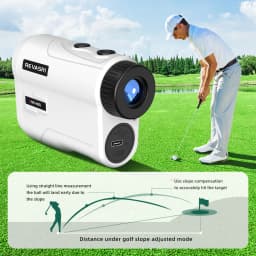 REVASRI Golf Laser Rangefinder Type-C Charge 600M/1000M 6X Magnification Monocular Telescope Range Finder for Outdoor Sports