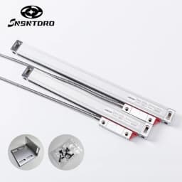 0.005mm Slim Linear DRO Glass Scale TTL 5VDC 450mm-1000mm Grating Ruler Sensor Displacement for Milling Lathe Machine