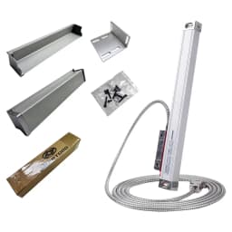 0.005mm Slim Linear DRO Glass Scale TTL 5VDC 450mm-1000mm Grating Ruler Sensor Displacement for Milling Lathe Machine