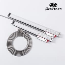 0.005mm Slim Linear DRO Glass Scale TTL 5VDC 450mm-1000mm Grating Ruler Sensor Displacement for Milling Lathe Machine