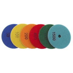 6 Pcs 4 Inch Dry Polishing Pad 100mm Flexible Stone Polishing Pads New Design Marble Granite Stone Wall 4" Sanding Disc