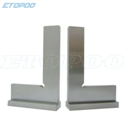 Stainless Steel 90 Degree Miter Angle Corner Ruler Wide Base Gauge Measuring Tools DIN875/2 Standard With Stop