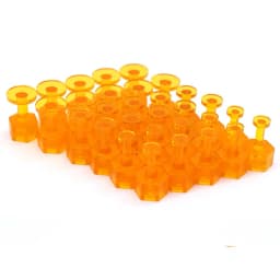10/30pcs Glue Tabs Dent Removal Tool PDR Orange Tabs Auto Paintless Dent Repair Maintenance Orange Paint Dent Repairing Tool