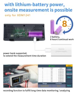 OWON XDM1041 XDM1241 4 1/2 Digital Multimeter Portable Bench True RMS DC/AC Current Voltage USB Multimetro Tester Meter SCPI
