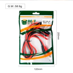 BST-030-JP Power Supply Output Cable 2000V 20A Banana Plug Alligator Clip Multimeter Cell Phone Repair Tools Connecting Line
